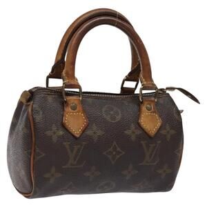 LOUIS VUITTON Monogram Mini Speedy Hand Bag M41534 LV Auth 139147